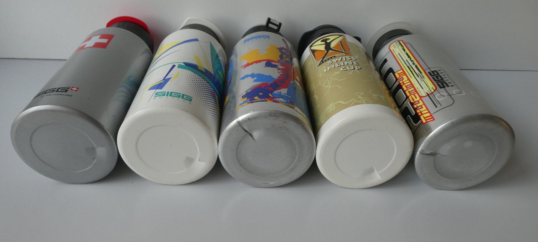 Sigg Borracce & Thermos: 5 SIGG Alu-Trinkflaschen, Bottles, Millenium Inline Cup, – Usato da Frauenfeld venduto da Astra13 2