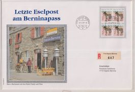 BB) Letze Eselpost am Bernina Pass, 7.7.97, sehe Scan