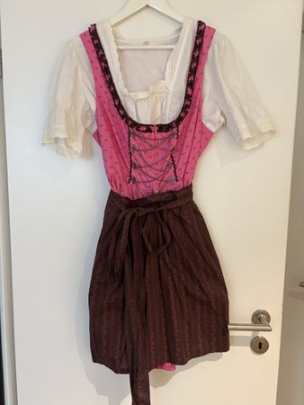 Dirndl Gr. 40/42 mit Schürze Gr. 36/38 - Top Zustand!