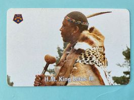 Telefonkarte Lesotho King Letsie III M20