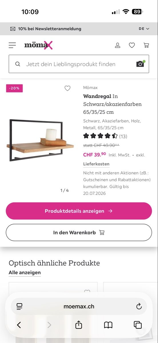 Mömax Scaffali: Wandregal Mömax – Nuovo (secondo la descrizione) da Zürich venduto da nino2000 2