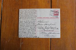1958 GS PK 25c., Bahnpost-O TERRITET, gel. n Cannes F