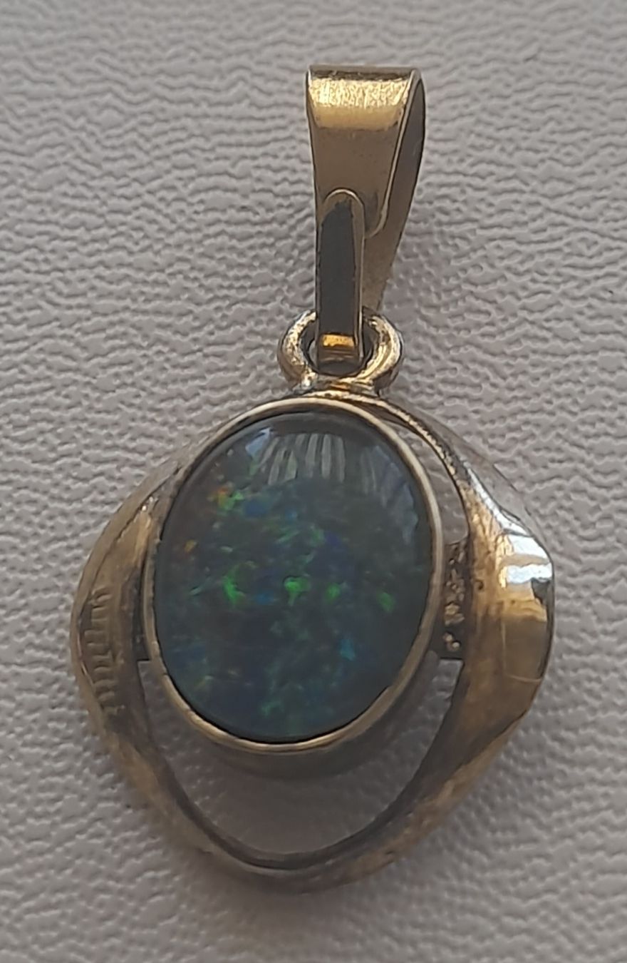 Anhänger: Pendentif en argent 925,et Opal  – Gebraucht aus Lausanne von Glam-Luxe 1