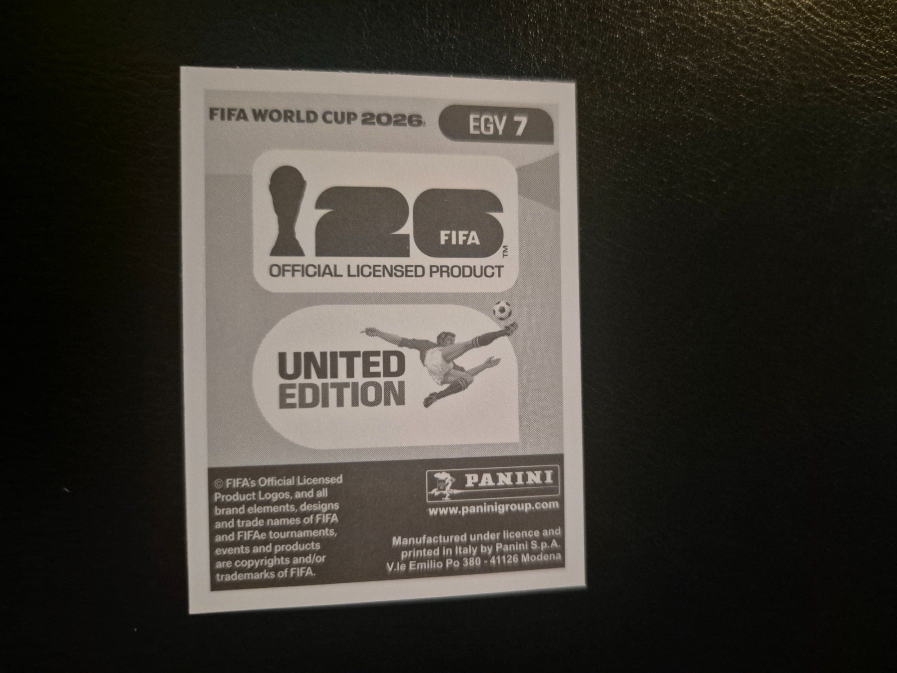 Panini Carte collezionabili: Panini WM 26 EGY 7 – Nuovo (secondo la descrizione) da Rorschacherberg venduto da AJ3108 1