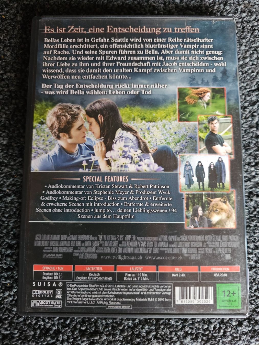 Tutti i DVDs: TWILIGHT ECLIPSE BISS ZUM ABENDROT(13533) – Usato da Ruswil venduto da M71 1