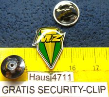 MuZ MOTO SCHMUCK-PIN GLASIERT MIT SECURITY-CLIP
