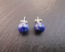 Boucles d'oreilles lapis lazuli et argent 925
