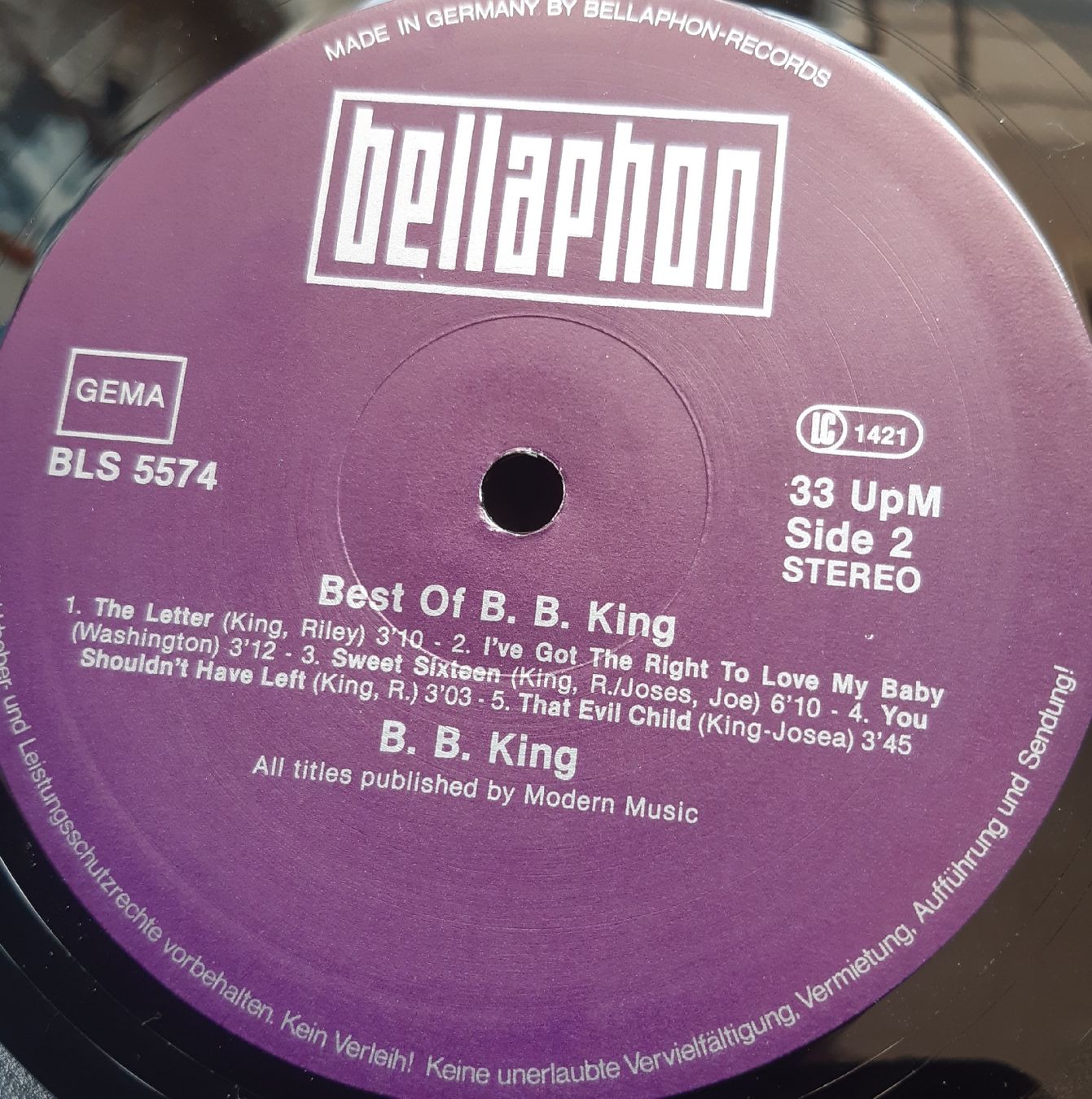 Vinyles: B.B.KING: BEST OF – D'occasion à Frick par kyb_yq8h 6