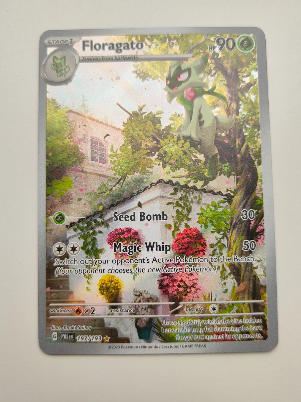 Pokémon Sammelbilder & Trading cards: Pokemon Floragato Illustration Rare Paldea Evolved – Gebraucht aus Thalwil von FigurenFreunde