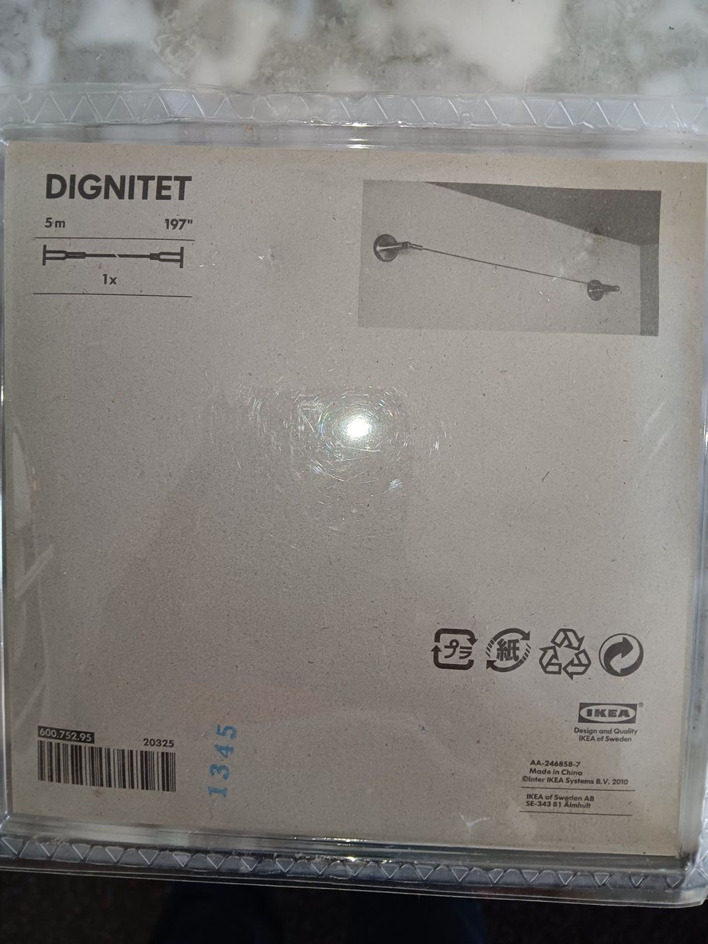 Ikea Altro per la casa: 3 IKEA DIGNITET Vorhangseil-Sets + Ersatzteile – Usato da Basel venduto da Brunos-Trouvaillen 1