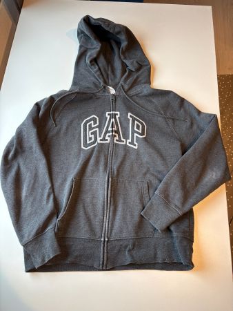 GAP Hoodie / Jacke, Gr. L - dunkelgrau