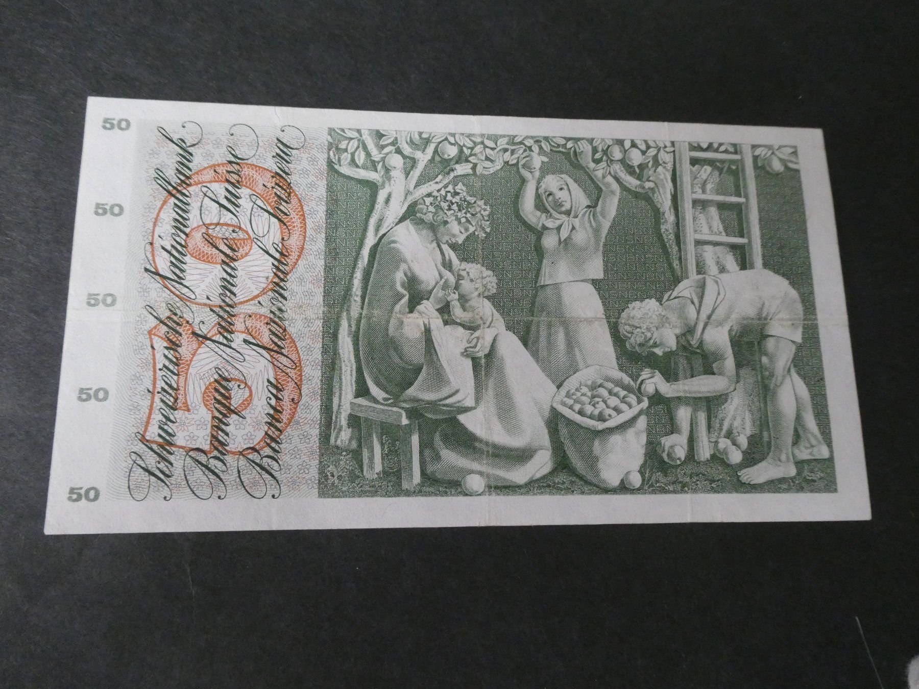 Billets de banque: Schweiz 1972, 50 Franken – D'occasion à Hinterforst par Rohusri 1