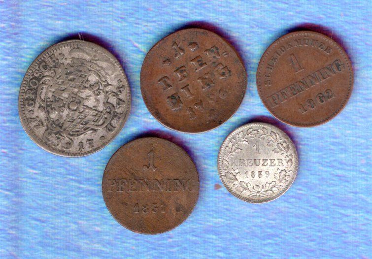 : Germany alt coins 5 stück – Usato da Leibstadt venduto da baroc333 1