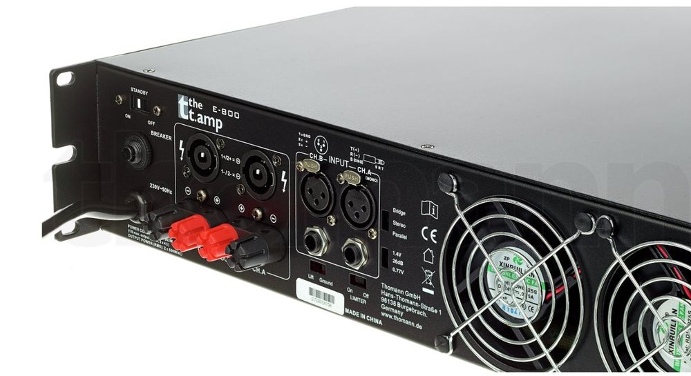 McGrey PA-4504 Endstufe - 4x 450 Watt Class-D, 1 HE, 3,5 Kg - Mit XLR & Speakon, Für Bands, DJs & Events