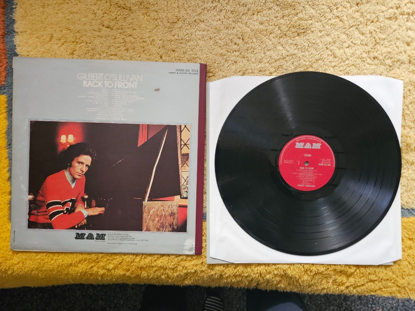 Dischi in vinile: Gilbert O'Sullivan Schallplatte Lp - Back to Front – Nuovo (secondo la descrizione) da Lyss venduto da Alexine 1