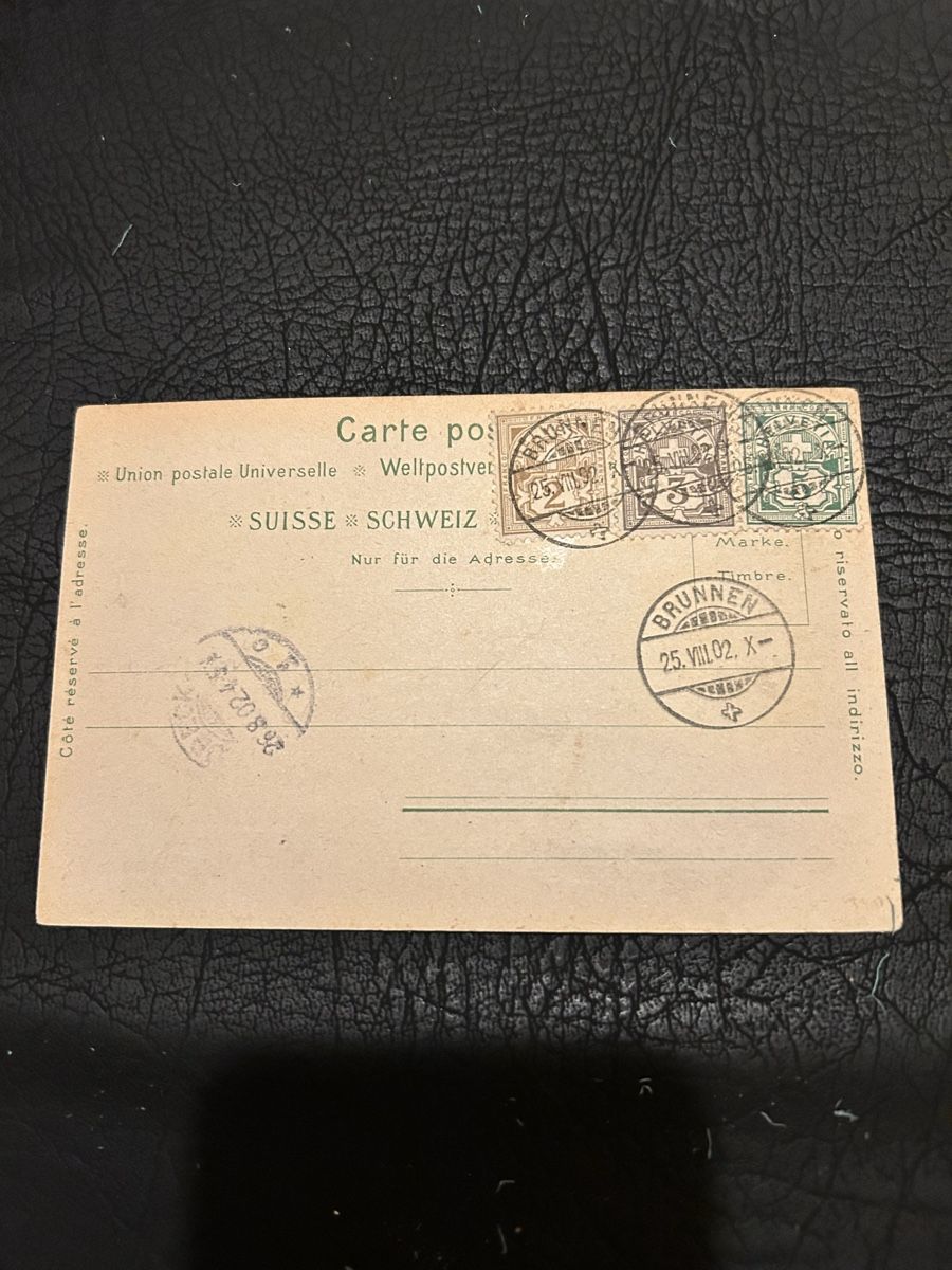 Cartoline postali: Luzern vom Gütsch 1902 – Usato da Breganzona venduto da Milesbo 1