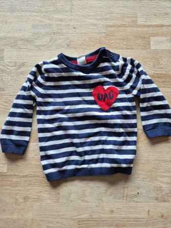 Baby Pullover H&M gestreift rot Grösse 80 guter Zustand
