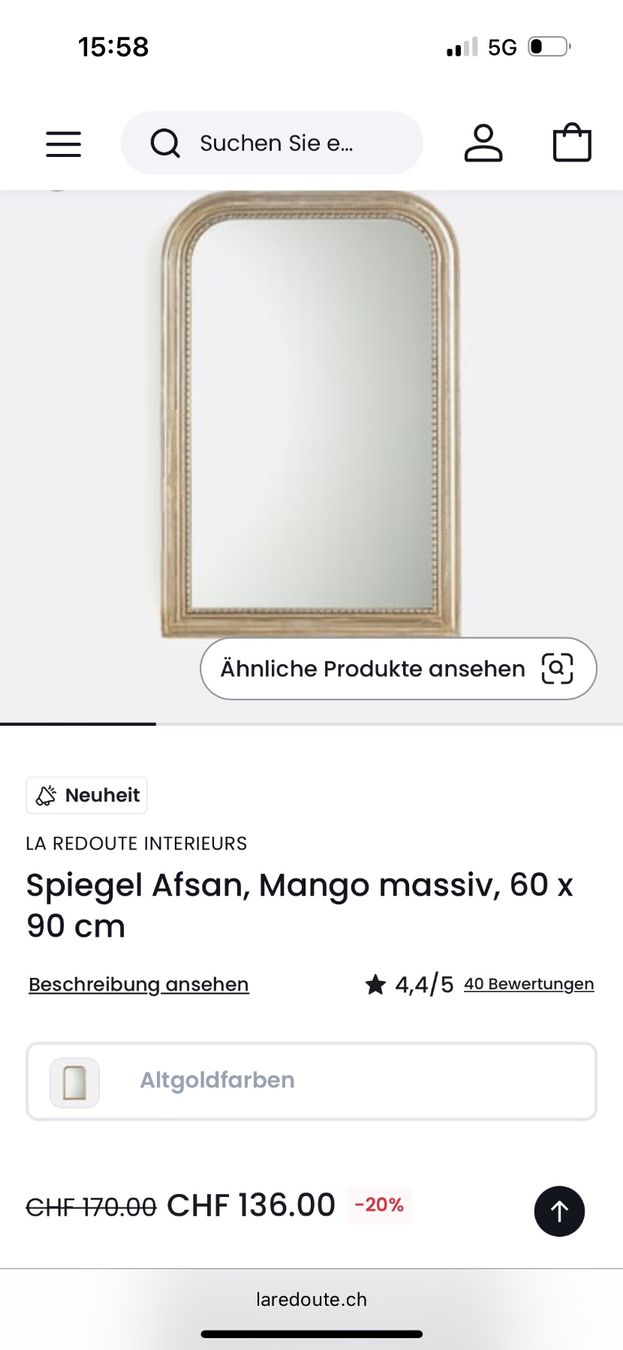 La Redoute Miroirs: La Redoute Spiegel – Neuf (Voir description) à Richterswil par yan_m6sw 2
