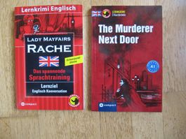 2x Englisch Lernkrimi: 3 Kurzkrimis Murderer + Lady Maifairs