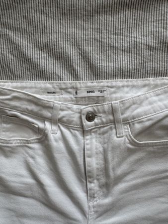 Mango white jeans 