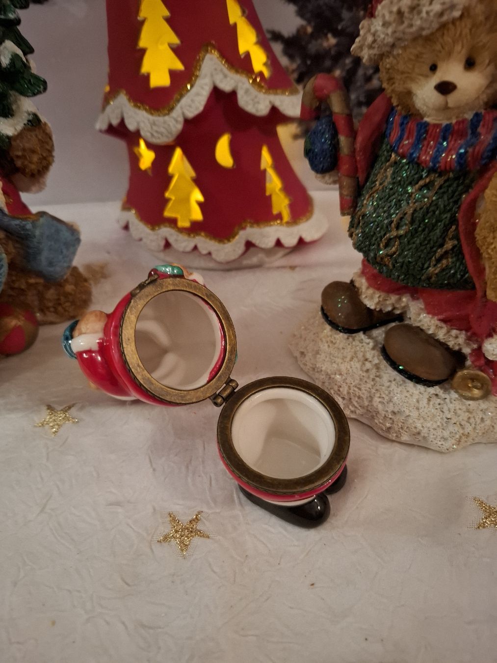 Tutte le decorazioni: WEIHNACHTSBÄRCHEN MIT TEELICHT BÄUMLI – Nuovo (secondo la descrizione) da Gretzenbach venduto da schibaya 6
