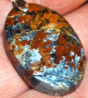 Anhänger L-7311 – Pietersit Cabochon 32x22mm