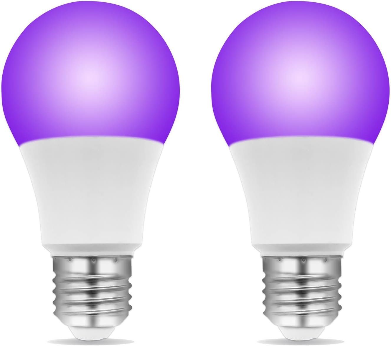 Lampen: 2 Stück Glühbirne E27 UV LED 9W mit Schwarzlichteffekt – Neu und originalverpackt aus Châtelaine von topshop.switzerland
