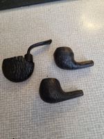 Pfeife  Marke Bruyere  schwarz und 2 Pfeiffenköpfe