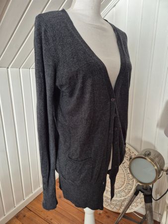 ZARA🩶🖤 cardigan mantel dunkelgrau Grösse L