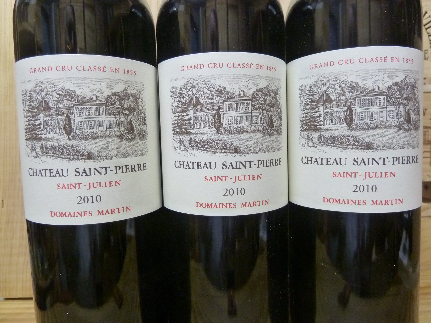 Wein: 3Fl. Château St.-Pierre 2010, rare. 97P! – Neu und originalverpackt aus Knonau von Latour54 1