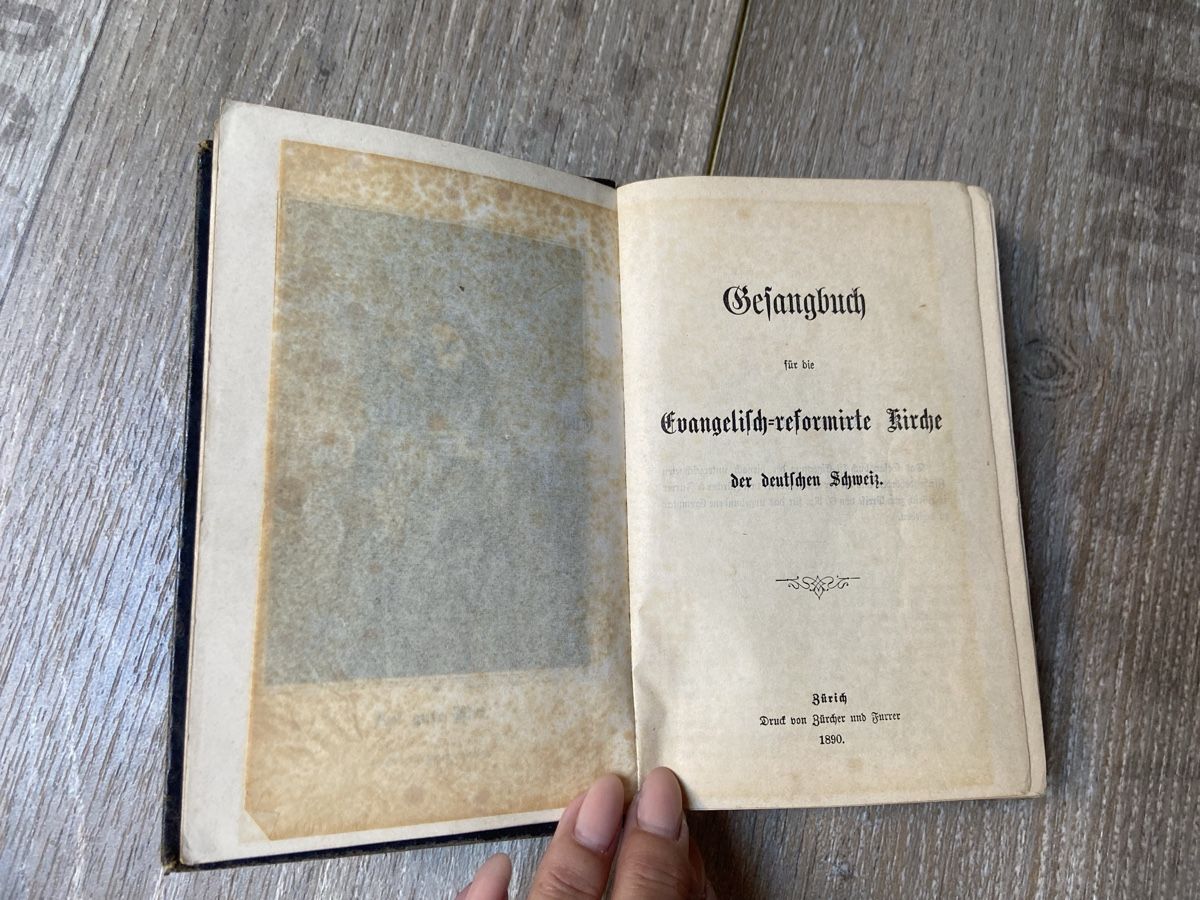 Bücher: Gesangbuch Evang-reform. Kirche Schweiz 1890 – Gebraucht aus Galmiz von Queenstone 1