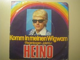 Vinyl-Single Heino - Komm in meinen Wigwam