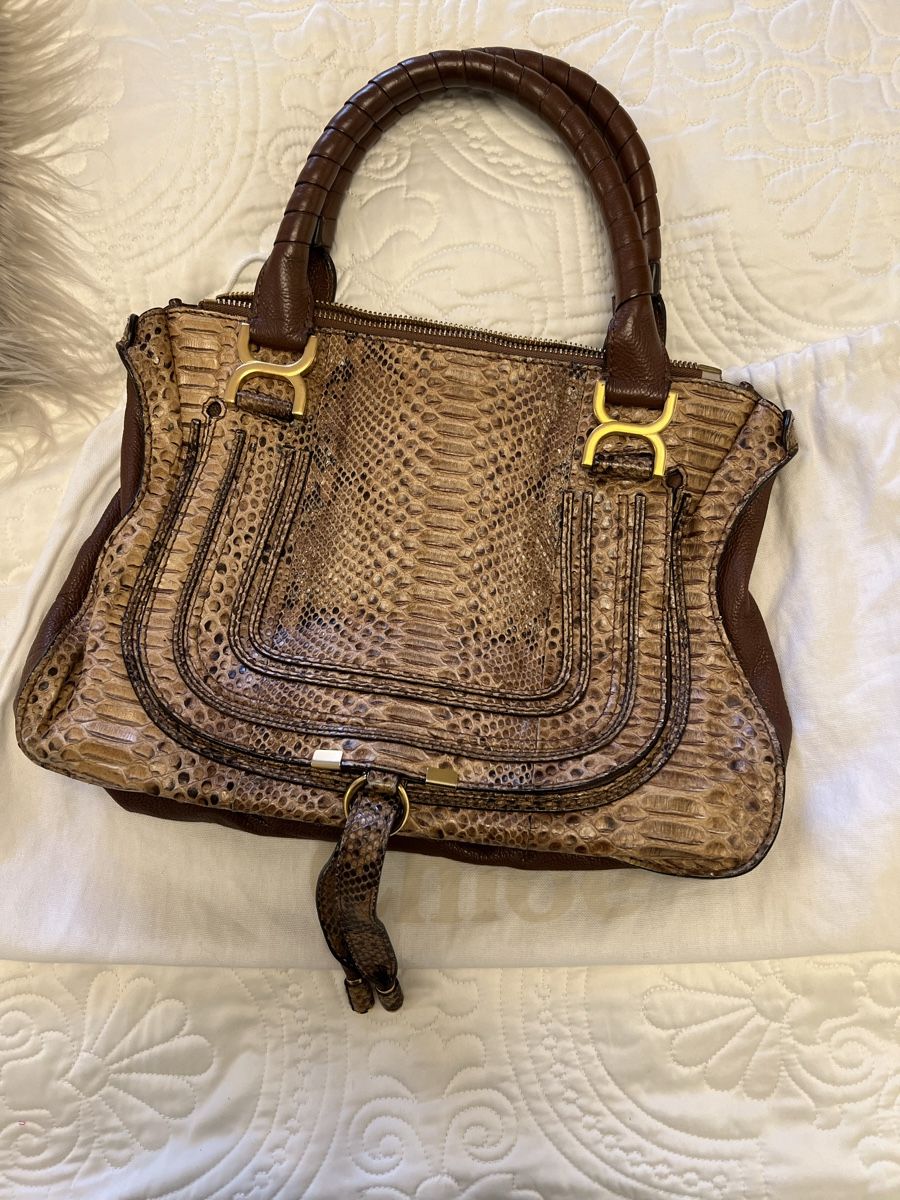 Chloé Taschen für Damen: CHLOÉ MARCIE PYTHON BAG – Gebraucht aus Steinhausen von Mimirose114