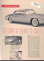 Corvette Impala XP-101 - Konzeptfahrzeug - GM Motorama 1956