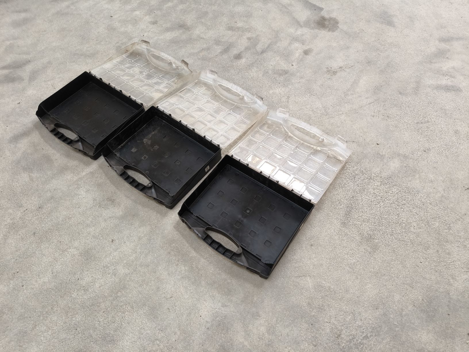 Contenitori & Simili: 3er Set Aufbewahrungsboxen mit Griff Sortimentbox – Usato da Geiss venduto da Fiatagri_power