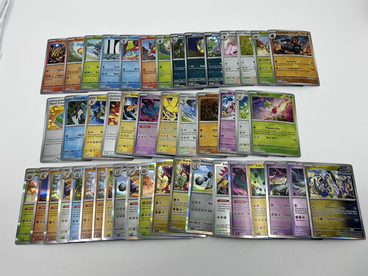 Pokémon Sammelbilder & Trading cards: 46 Pokemon Karten Reverse und Holo von 2024 Temporal Forces  – Gebraucht aus Diegten von 5shop7