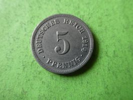 Dt. Reich 1914 A, 5 Pfennig