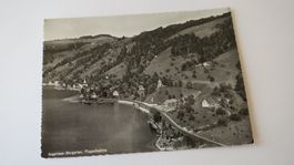 Ägerisee - Morgarten - Flugaufnahme - um ca. 1960