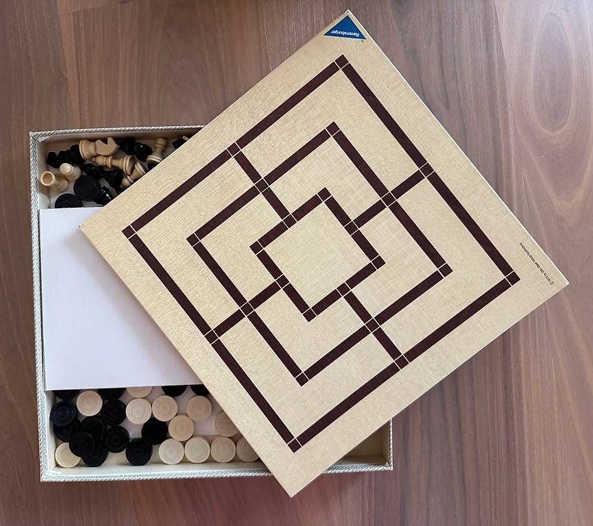 Ravensburger Giochi: Brettspiel "Schach / Dame / Mühle" (Ravensburger) – Usato da Bülach venduto da Klafon 2