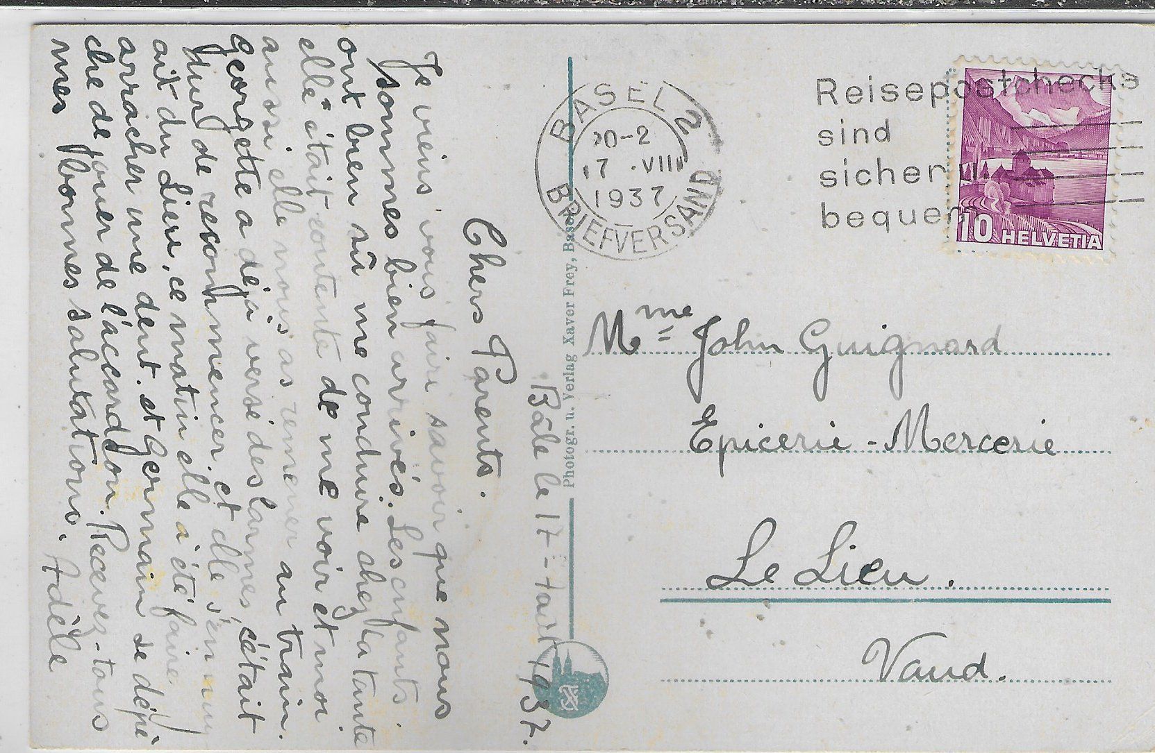 Cartoline postali: Basel - Bahnhofplatz mit Strassburgerdenkmal - Litho – Usato da Ettingen venduto da Kartenplanet 1