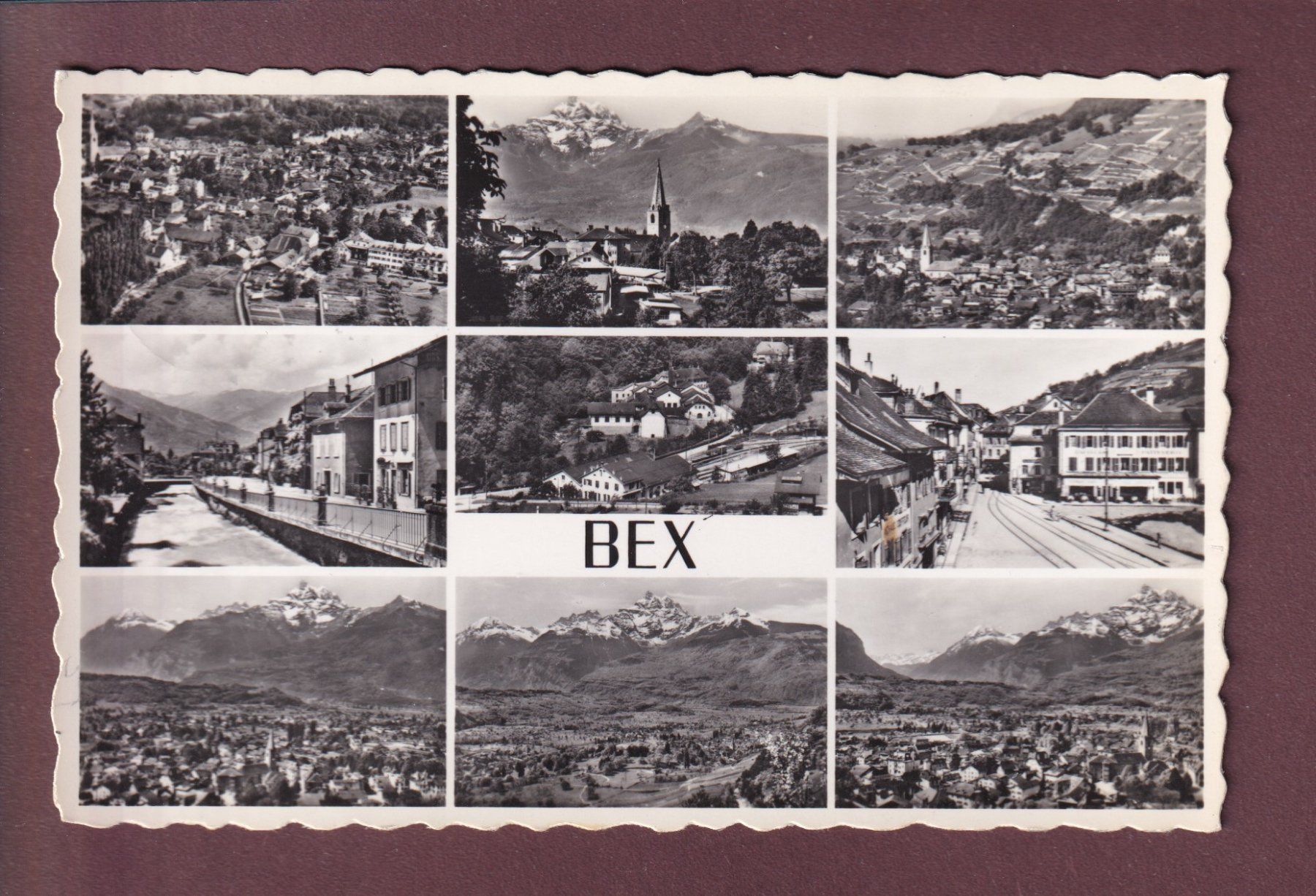 Cartoline postali: BEX - 9 images - 1949 – Usato da Pully venduto da nicecards