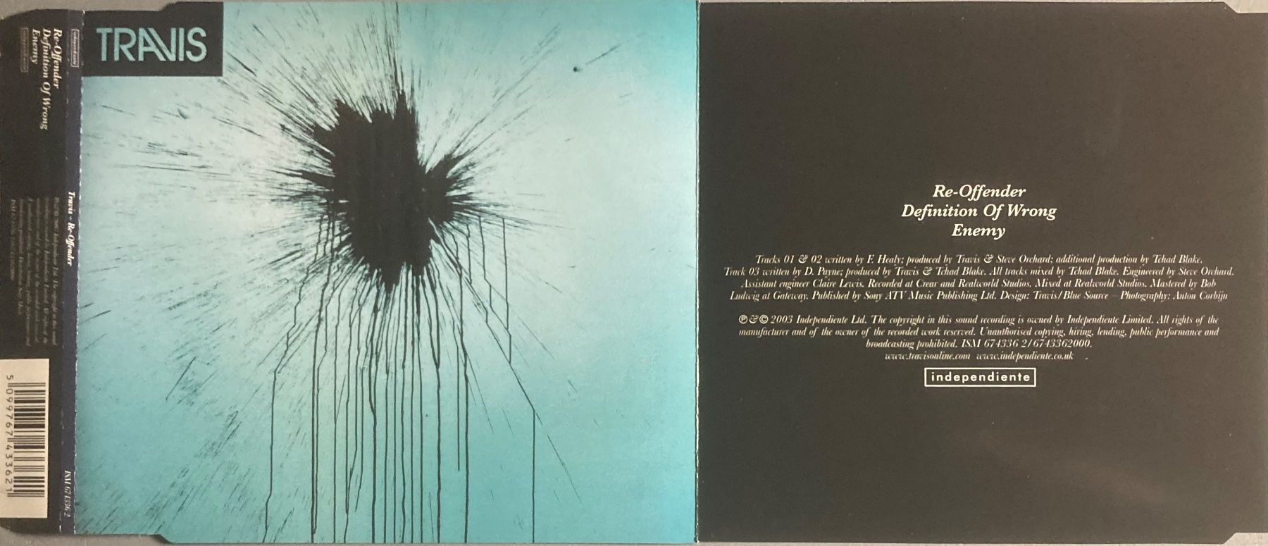 CDs: TRAVIS - RE-OFFENDER – D'occasion à Poliez-Pittet par Newtown-Records
