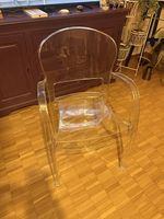 2 transparent chairs 100.- each 