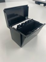 Kartei-/Visitenkartenbox schwarz mit Alphabet-Teilern