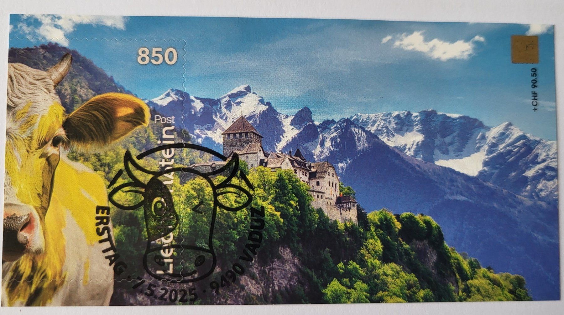 Alle Briefmarken: Gelbe Crypto Stamp mit ET-Stempel CHLI Liechtenstein  – Neu (gemäss Beschreibung) aus Wetzikon ZH von BeniB01