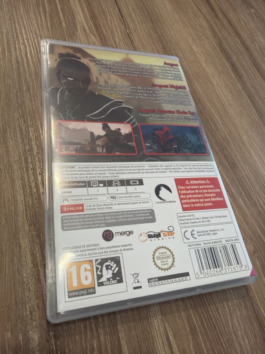 Giochi: Jeu Nintendo Switch Aragami Shadow Edition  – Usato da Lutry venduto da Thunder1981 1