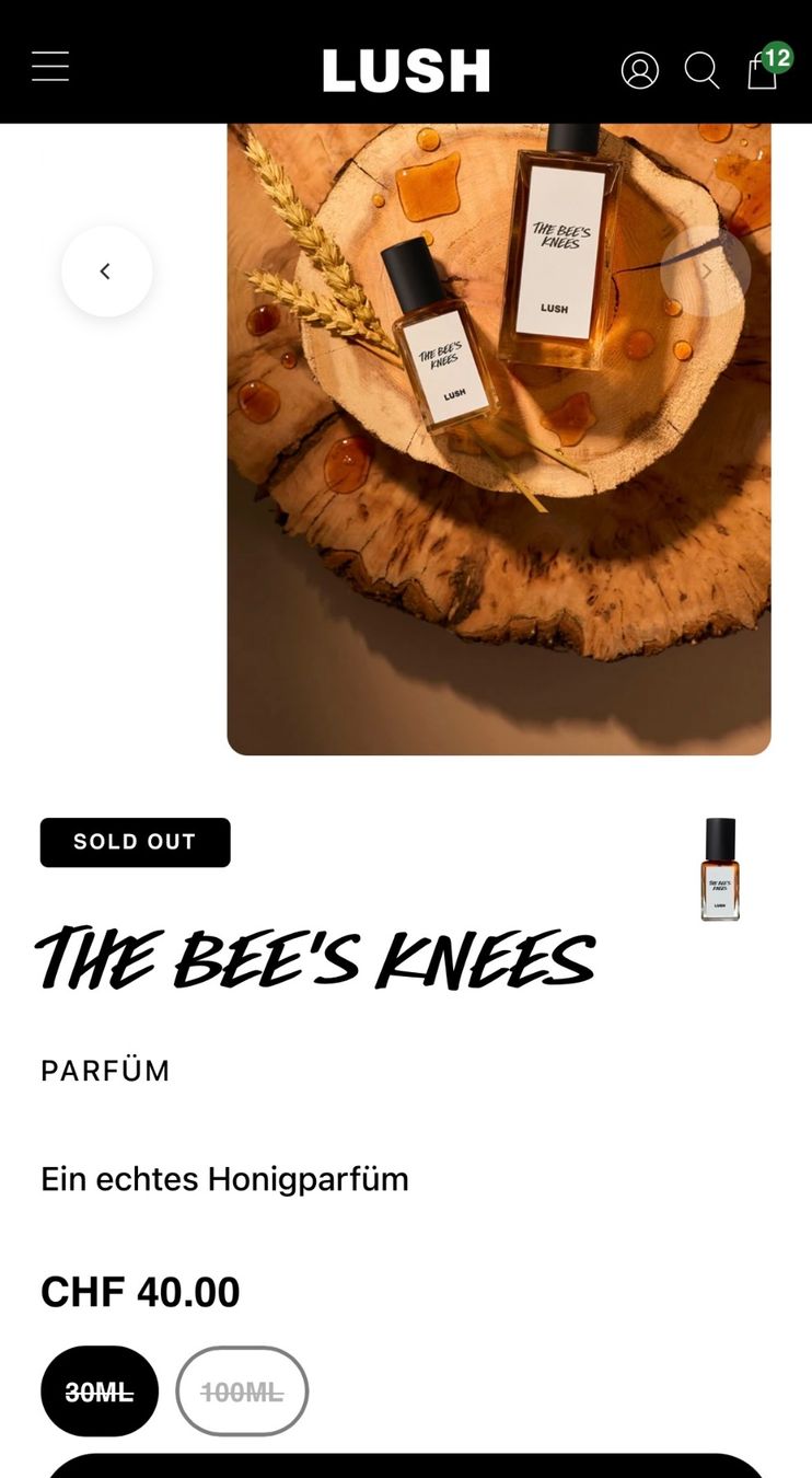 Lush Profumi & Eau de Toilette: LUSH THE BEE'S KNEES Eau de Parfum - Duftprobe - 2 ml – Usato da Zürich venduto da deruja 5