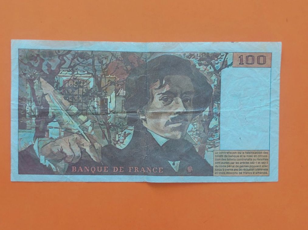 Banknoten: Billet 100 Francs Delacroix 1994 – Gebraucht aus Lutry von Rala73 1