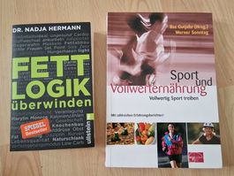 Bücherpaket "Sport und Vollwerternährung" & Fettlogik überw.