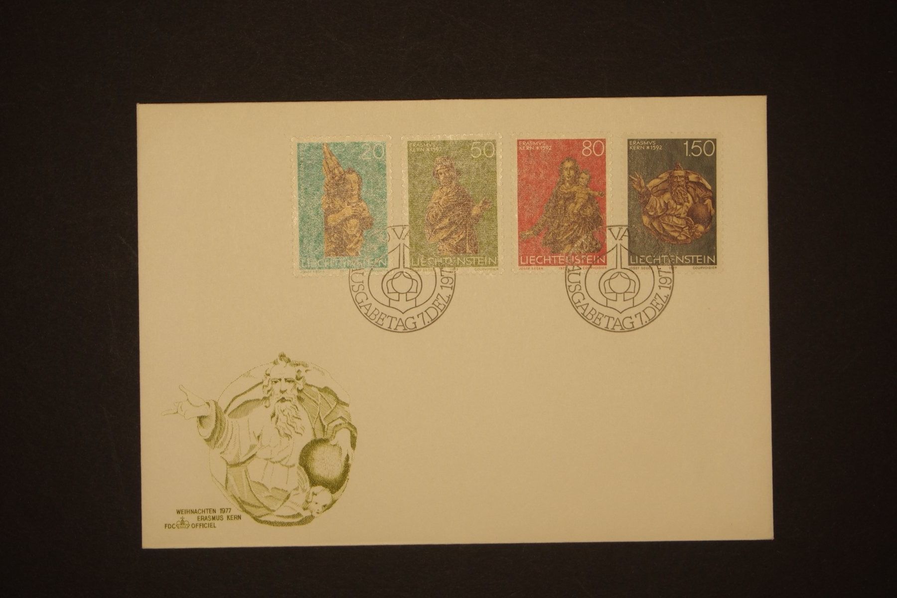Alle Briefmarken: 1977 MiNr. 688 - 691 Liechtenstein FDC – Gebraucht aus Solothurn von and_fxw5